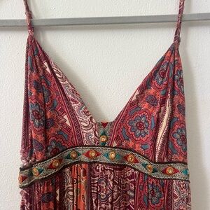 Bohemian Paisley Maxi Dress